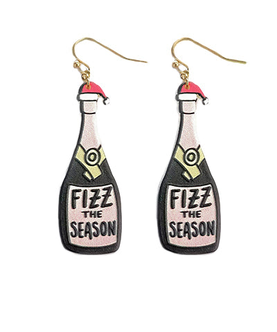 FIZZ THE SEASON Bottle Earrings