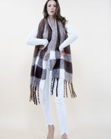 Border Waffle Scarf