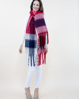 Border Waffle Scarf