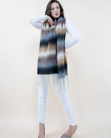 Multi Tone Stripe Scarf