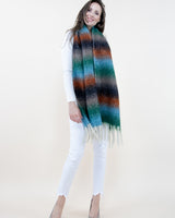 Multi Tone Stripe Scarf