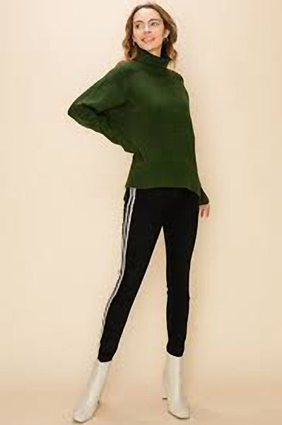 Green Turtleneck Sweater