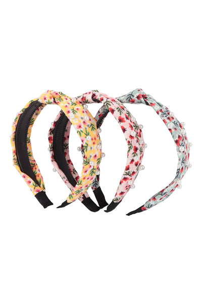 Floral & Pearl Headband