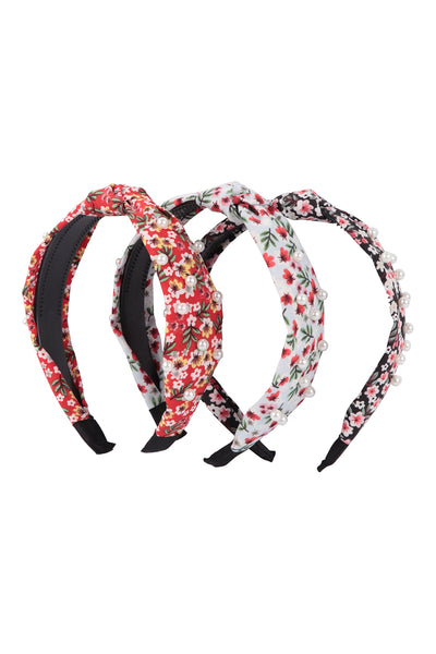 Floral & Pearl Headband