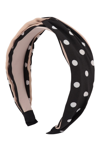 Polka Dot Twisted Headband