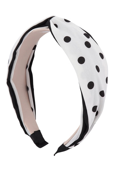 Polka Dot Twisted Headband