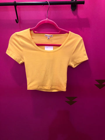 Yellow Crop T-Shirt