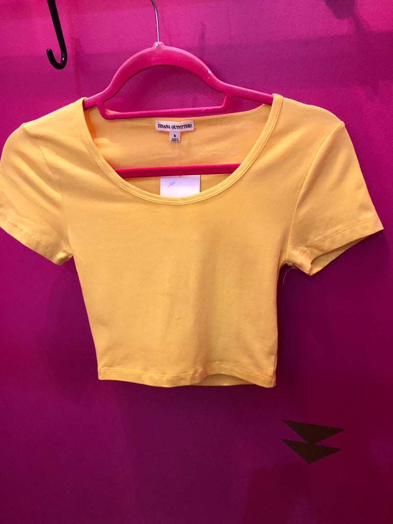 Yellow Crop TShirt