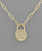 Initial Necklace - Locket
