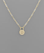 Initial Necklace - Locket