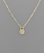 Initial Necklace - Locket