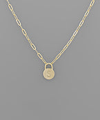 Initial Necklace - Locket