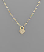 Initial Necklace - Locket
