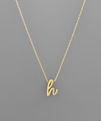 Initial Necklace - Cursive