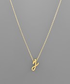 Initial Necklace - Cursive