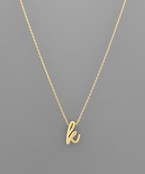 Initial Necklace - Cursive