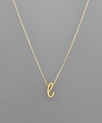 Initial Necklace - Cursive