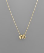 Initial Necklace - Cursive