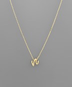 Initial Necklace - Cursive