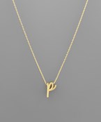 Initial Necklace - Cursive