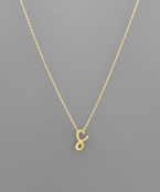 Initial Necklace - Cursive