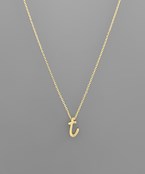 Initial Necklace - Cursive