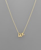 Initial Necklace - Cursive