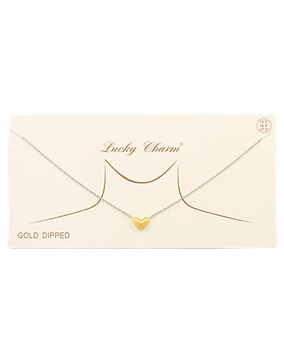 Two Tone Heart Necklace