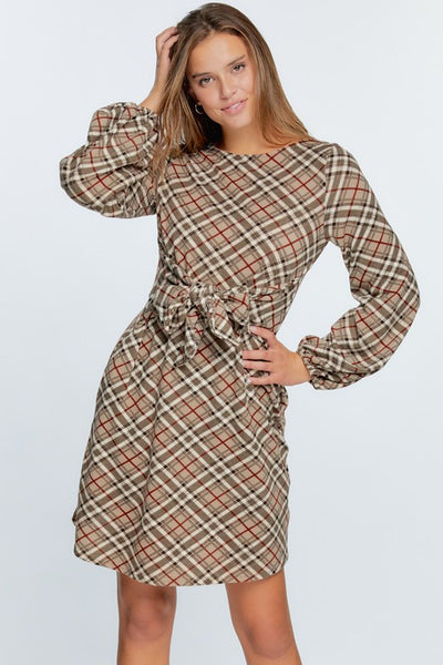 Pure Plaid Dress