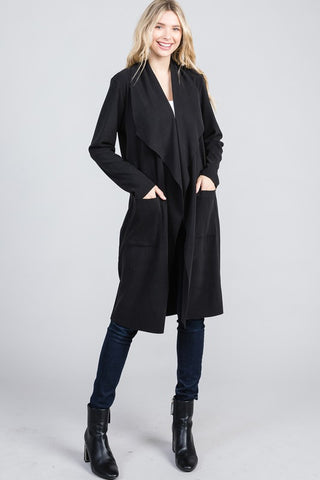 black trench coat