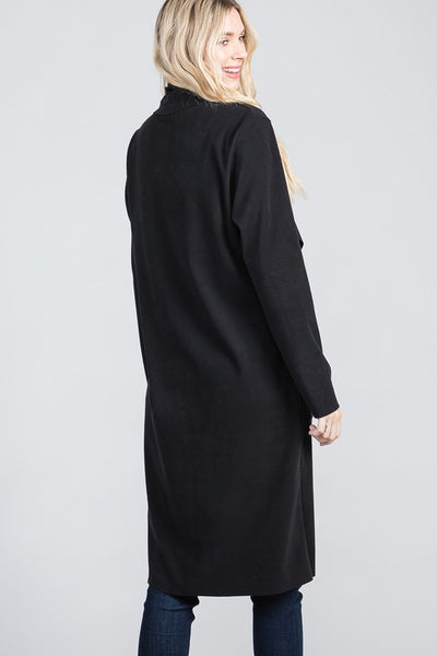 black trench coat