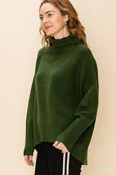 Green Turtleneck Sweater