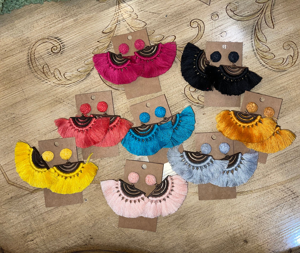 Tassel Fan Earrings