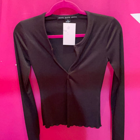 Tan Long Sleeved T-Shirt