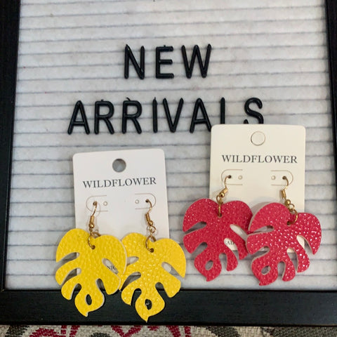 Palm Leaf Earrings