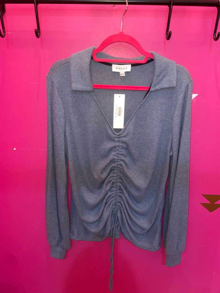Hacci Blue String Top