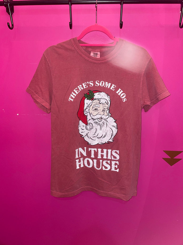 There's Some Hos In This House T-Shirt - Wine