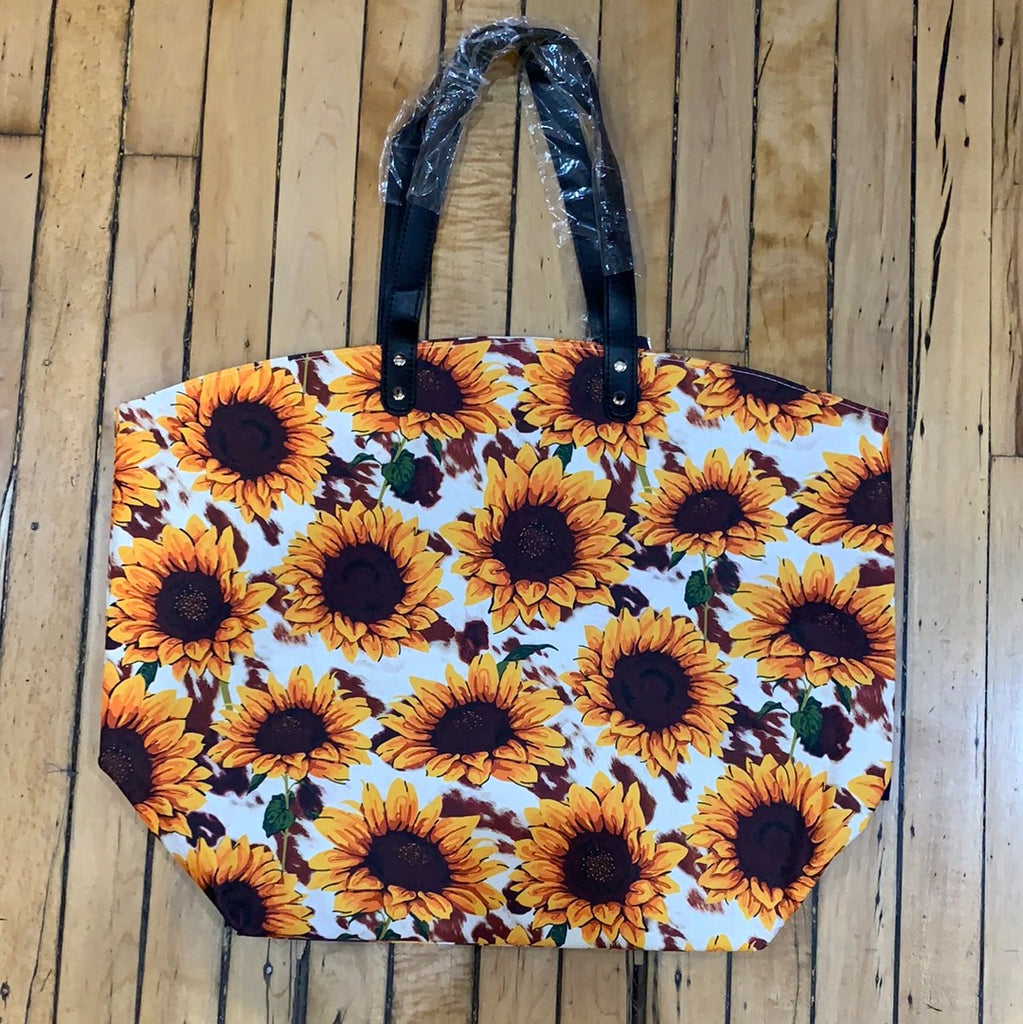 Sunflower Tote Bag-White