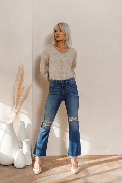 Sneak Peek Knee Distressed Jeans