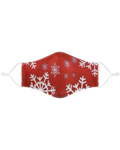 red snowflake christmas mask