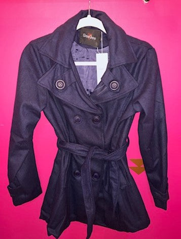 Button Me Up Navy Coat
