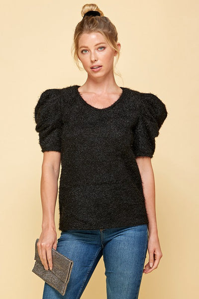 Perfect Puff Black Top