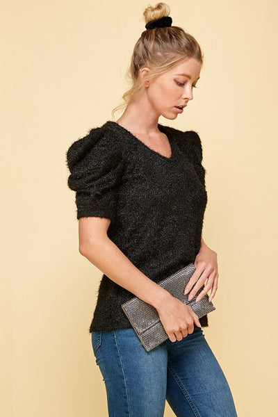 Perfect Puff Black Top
