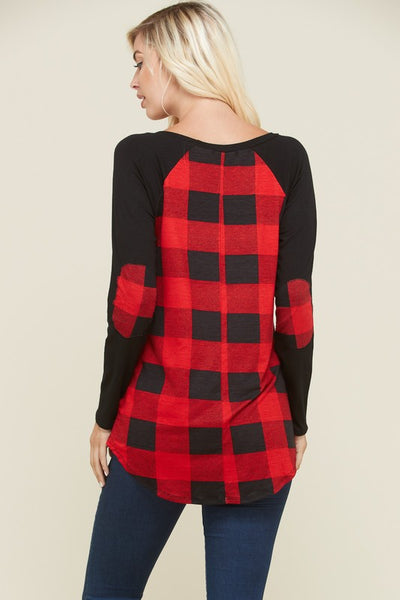 Patch and Plaid Top