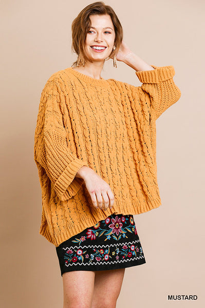 mustard warm sweater
