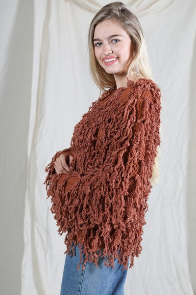 shag cardigan