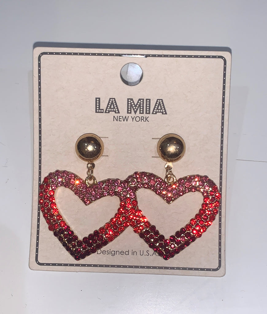 Heart Hoop Earrings