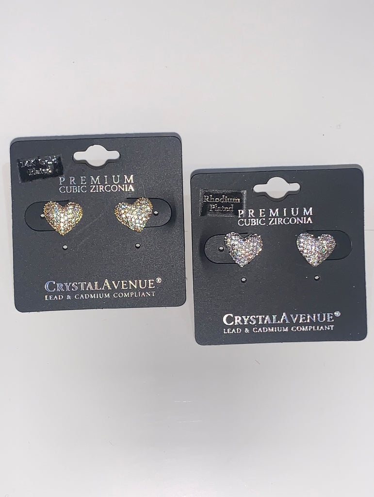 Valentine Heart Stud Earrings