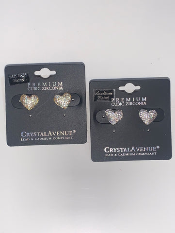 Valentine Heart Stud Earrings