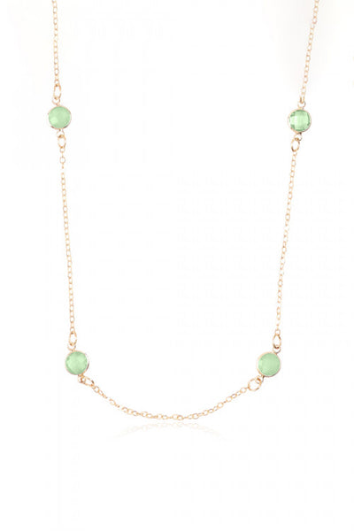 Gold and Green Beaded Mask Chain